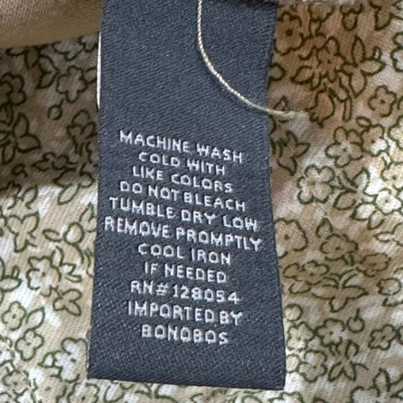 Bonobos The Chino 9" Flat Front Khaki Shorts Size 35 Preppy‎ Golf Button Zipper - Picture 8 of 9